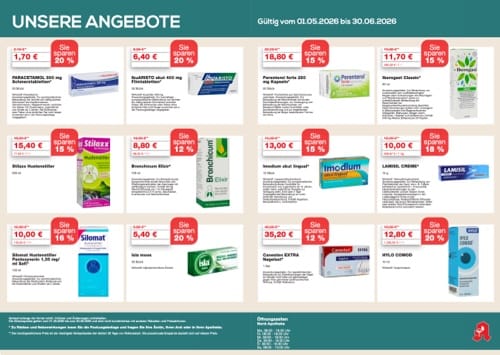 Prospekt Seite 2 mit Angeboten bis Ende Juni 2026